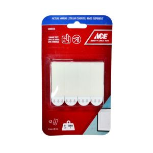 Ace Removeable Picture Strips Card 11 lbs White 12 Pack 5999339