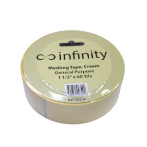 Infinity General Purpose Masking Tape – Cream, 1-1/2 in. x 60 yds