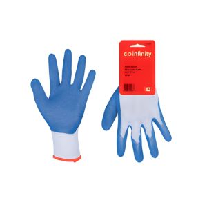 nfinity Nitrile Coated Work Gloves – Blue/White Lg
