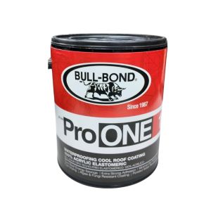 Bull-Bond Pro ONE Waterproofing Cool Roof Coating – 100% Acrylic Elastomeric