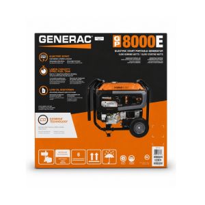 Generac Electric Portable Generator 8000w-10000w 120-240v  1Ea 3014473