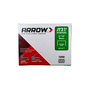 Arrow JT21 Light-Duty Staples 5/16