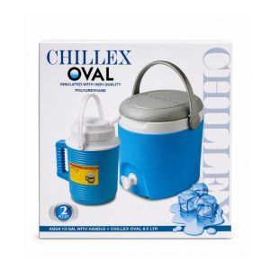 Chillex Oval Cooler & Beverage Jug Set 2pc