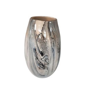 Marble Swirl Art Glass Vase-20 X 20 X 30cm