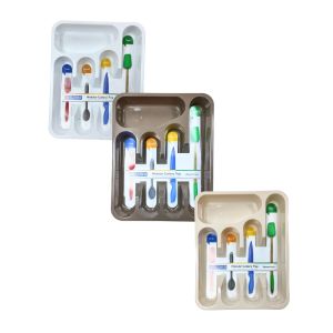 PlPlastic Cutlery Tray – Multi-Compartment Drawer Organizer (Assorted Colors)