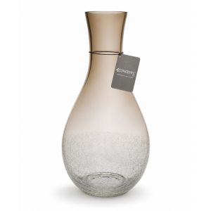 Gold Ombre Crackle Glass Vase 18.25 x 18.25 x 38cm