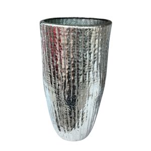 Sparkle Tall Taper Vase- Silver