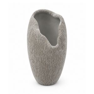 Polyresin Textured Decorative Vase- 18 x 20 x 38cm