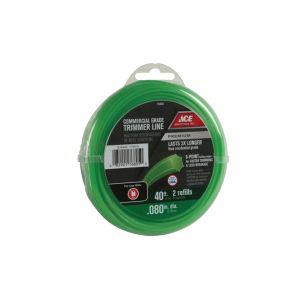 Ace Round Commercial Trimmer Line .080 In x40 Ft Green 1 Each 76805