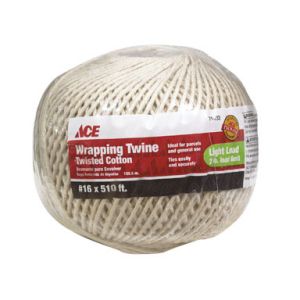 Ace Twisted Cotton Wrapping Twine #16 – 510 ft White