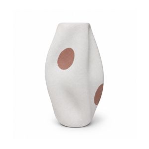Sculptural Polyresin Vase -15x15x27cm