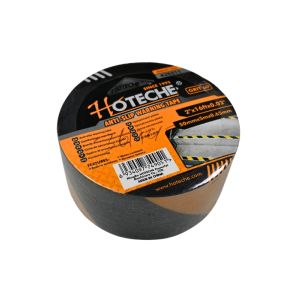 Hoteche Anti-Slip Warning Tape – 50 mm × 5 m, Black/Yellow (Grit 60)