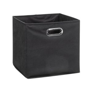 Fabric Storage Cube Bin W/ Metal Handle31x31cm -Grey