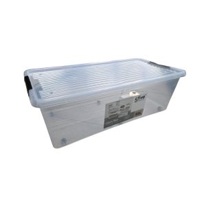 Clear Storage Container with Locking Lid – 55L