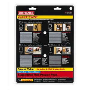 Staple & Brad Nail Project Pack (4,000-Piece)