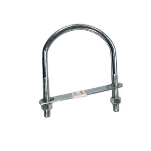 Coarse Zinc-plated Steel U-bolt 3/8 In. x 3-1/2 In. W x4-5/8 In