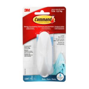 Bath Hook 4- One 8th Inch White