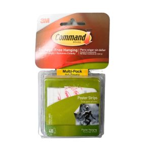 3M Command Poster Strips Multi-Pack (48 Strips)