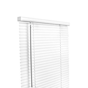 Living Accents Vinyl 1 in. Blinds 60 in. W X 64 in. H White Cordless 1 Each 5005