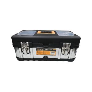 Hoteche Portable Metal Tool Box with Storage Compartments