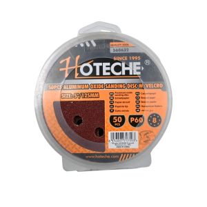 Hoteche Aluminum Oxide Sanding Discs with Velcro – 5