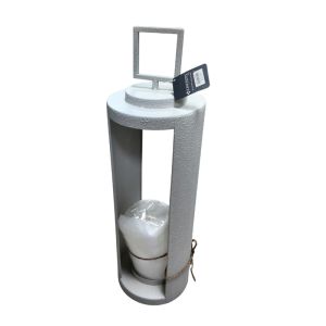 Metal Decorative Lantern Holder – White 17x17x55.5cm
