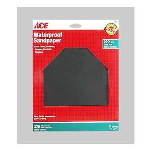 ACE 320 Grit Waterproof Sandpaper – 5 Pack