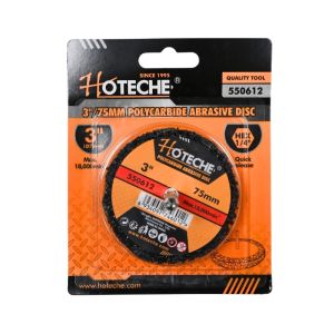 Hoteche 3 in. Polycarbide Abrasive Disc – Hex 1/4 in.