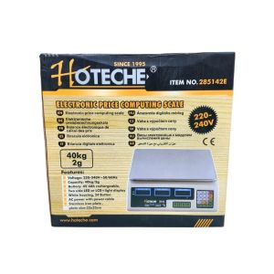 Hoteche Electronic Price Computing Scale – 40 kg Capacity (220–240V)
