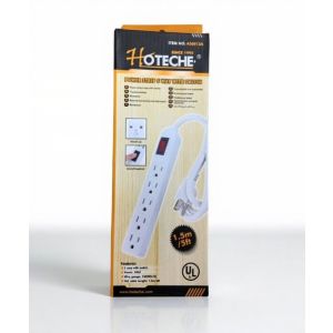 Hoteche 5-Outlet Power Strip W/ On/Off Switch 5ft 450013A