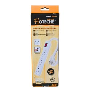 Hoteche 6-Way Power Strip with Switch – 1.5 m