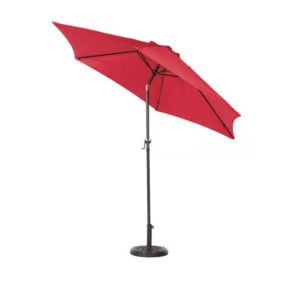 Tiltable Market Umbrella Red 9ft