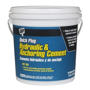 Dap Quick Plug Hydraulic Anchoring Cement 10 Lb Gray 1 Each 11763