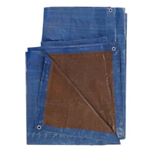 Ace 10 ft. W X 20 ft. L Medium Duty Polyethylene Tarp Blue/Brown