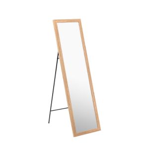 Standing Mirror Natural Wood Framed 35.6X125.6 Cm  1 Each 184691
