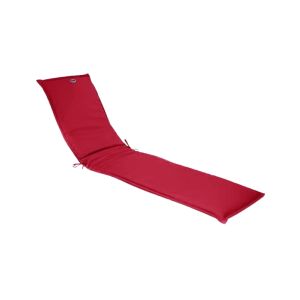 Red Chaise Lounge Cushion W/  Ties