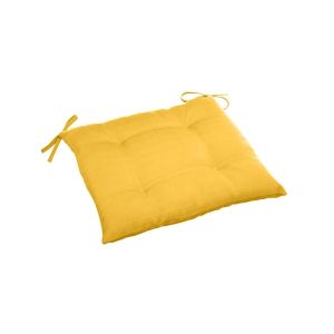 Yellow Tufted Chair Cushion 40x40cm