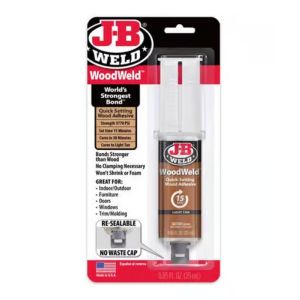 JB Weld WoodWeld Quick-Setting Wood Adhesive – 25 ml