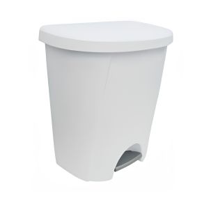 tep-On Wastebasket 6.6 Gallon White