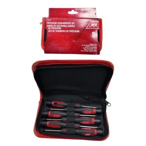 ACE Precision Screwdriver Set – 6-Piece W/ Zippered Case