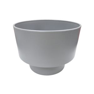 Plastic Flower Pot – 20 cm (Large) Grey