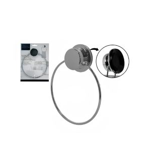  Towel Ring- Vacuum Suction – Chrome Finish