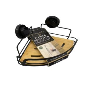 Bamboo Shower Caddy W/ 3 Super-Locked Suctions 1Ea 734-1438239