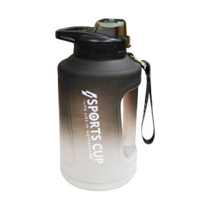 Drink Water Bottle with Handle and Strap blk 1Ea 723-0432259