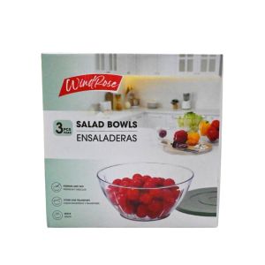 WindRose Salad Bowls Set – 3 Piece