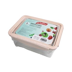Stretch & Snap Food Storage Container 3Pc 1 Ea 723-05569