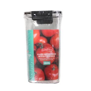 Plastic Food Container W/ Date 1800ml 1Ea 723-2404250