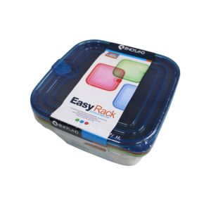 EasyRack Square Food Storage Container 3Pc 1ea 723-39535