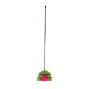 Clean More Broom with Handle – Pink & Green