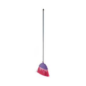 Clean Corners Broom with Handle Pink